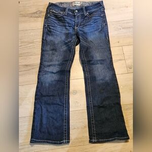 Ariat Women's R.E.A.L. Entwined Mid Rise Stretch Boot Cut Jeans Size 31S